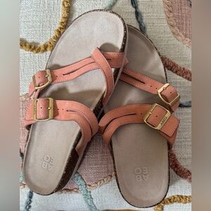 ABEO LILY Lanai Women's Peach Buckle Sandals - Size 8 - MSRP $110